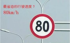 汽车行驶速度80km/h最省油